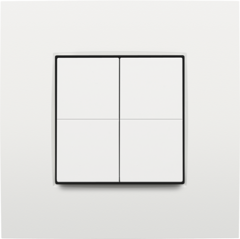 Niko quadruple rocker, bluetooth (complete set, white)